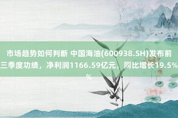 市场趋势如何判断 中国海油(600938.SH)发布前三季度功绩，净利润1166.59亿元，同比增长19.5%