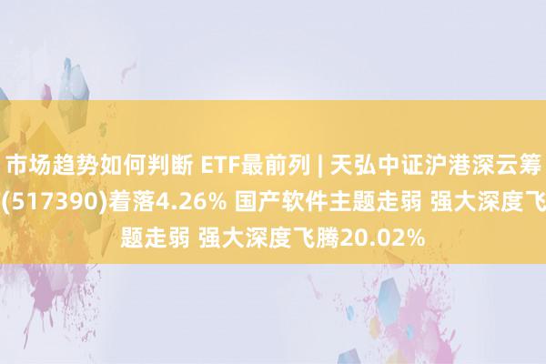 市场趋势如何判断 ETF最前列 | 天弘中证沪港深云筹画产业ETF(517390)着落4.26% 国产软件主题走弱 强大深度飞腾20.02%