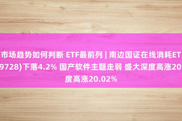 市场趋势如何判断 ETF最前列 | 南边国证在线消耗ETF(159728)下落4.2% 国产软件主题走弱 盛大深度高涨20.02%