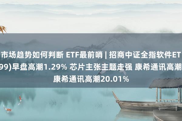 市场趋势如何判断 ETF最前哨 | 招商中证全指软件ETF(159899)早盘高潮1.29% 芯片主张主题走强 康希通讯高潮20.01%