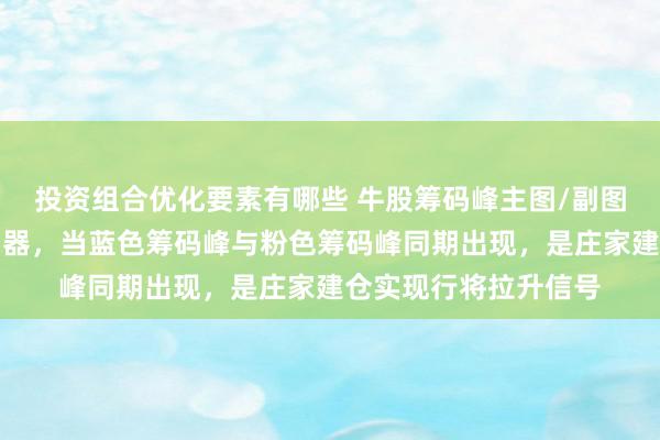 投资组合优化要素有哪些 牛股筹码峰主图/副图计算，捕捉大牛股利器，当蓝色筹码峰与粉色筹码峰同期出现，是庄家建仓实现行将拉升信号