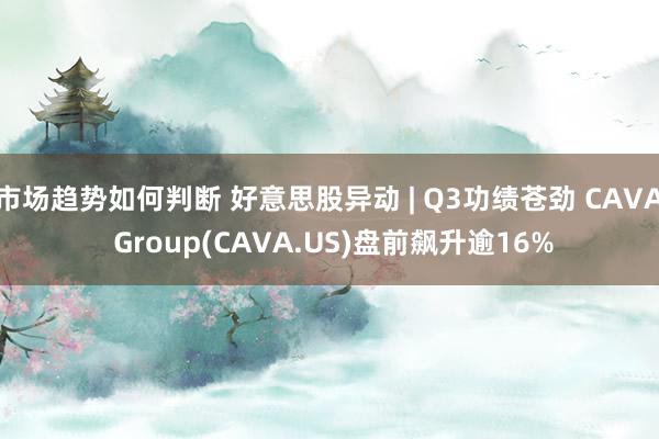 市场趋势如何判断 好意思股异动 | Q3功绩苍劲 CAVA Group(CAVA.US)盘前飙升逾16%