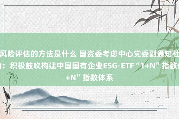 风险评估的方法是什么 国资委考虑中心党委副通知杜国功：积极鼓吹构建中国国有企业ESG-ETF“1+N”指数体系