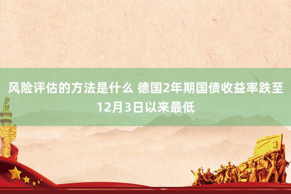 风险评估的方法是什么 德国2年期国债收益率跌至12月3日以来最低