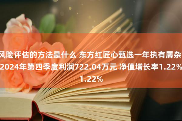 风险评估的方法是什么 东方红匠心甄选一年执有羼杂：2024年第四季度利润722.04万元 净值增长率1.22%