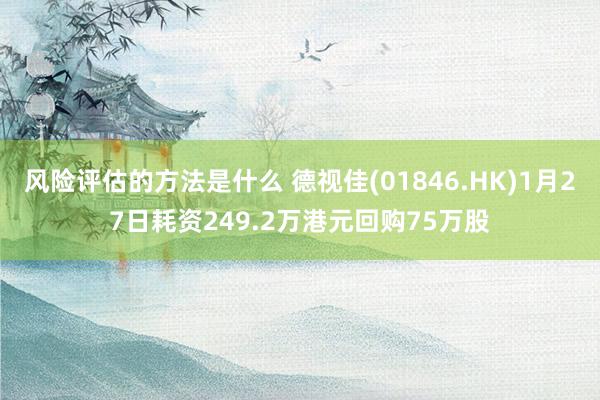 风险评估的方法是什么 德视佳(01846.HK)1月27日耗资249.2万港元回购75万股