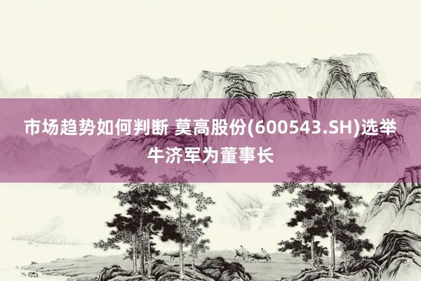 市场趋势如何判断 莫高股份(600543.SH)选举牛济军为董事长