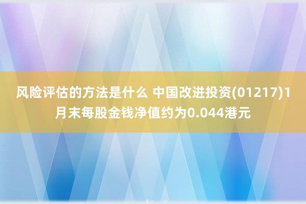 风险评估的方法是什么 中国改进投资(01217)1月末每股金钱净值约为0.044港元