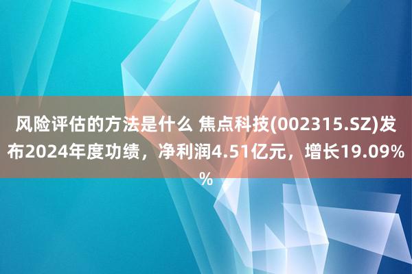 风险评估的方法是什么 焦点科技(002315.SZ)发布2024年度功绩，净利润4.51亿元，增长19.09%